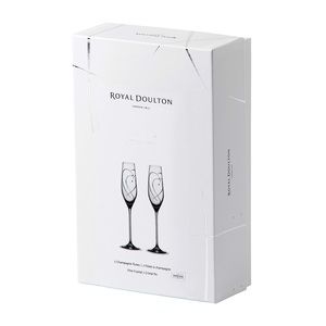 NIB ROYAL DOULTON PROMISES CHAMPAGNE FLUTES